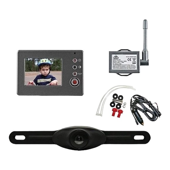 Wireless Vehicle Back Up Camera System 2.4" LCD Color Monitor Night Vision Peak - Picture 2 of 3